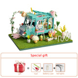 New Diy Dollhouse Kit Wood Little House Miniature Building For Adult Baking Cake Room Kids Toys Doll House Furniture Accessories