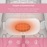 Menstrual Heating Pad Smart Vibration Women Relief Cramp Pains Electric Cordless Heated Waist Belt Massager Neck Pain Relief