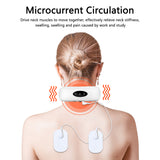 Electric Neck Massager & Pulse Back 6 Modes Far Infrared Energy Control Heating Pain Relief Tool Health Care Relaxation Machine