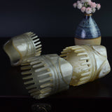 Natural Horn Massage Brush Anti-Static Horn Massage Comb Head Acupoint Massage Tool Acupuncture Pressure Therapy Health Care