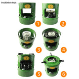 Handy Outdoor Portable Heaters Stove 10 Wicks Universal Mini Handy Camping Heater For Outdoor Back Packing Hiking Picnic