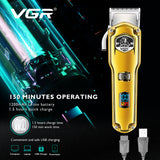Adjustable Cordless Washable Hair Clipper For Men Electric Beard Hair Trimmer Rechargeable Hair Cutting Machine Professional