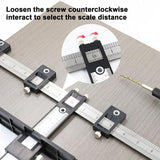Furniture Carpentry Punch Locator Drill Guide Ruler Multifunctional Woodworking Hole Locator Cabinet Hardware Jig Positioner