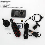 Full HD 1080P Dual Dash Cam 4.0 Inch LCD Screen Car Dash Cam DVR Front Camera and Rear View Cam 170 Degree Wide Angle