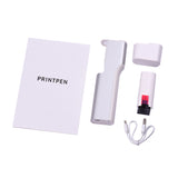 Portable PrintPen Handheld Printer Inkjet Pen Tattoo Printing Machine Compatible with Android/iOS Smartphone for All Surfaces