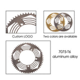 BOLANY Road Folding Bike Chainwheel 8 9 10 11 Speed Bicycle 130 BCD BMX Narrow Width Anti-Hanging Chain Crankset Tooth