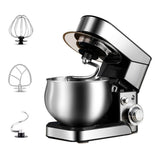 1200W Electric Whisk multifunction Food Processor Mixer 5.5L Silent Kneading 6 Speed with Stainless Steel Bowl Dough Machine