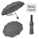Strong Wind Resistant 3Folding Automatic Umbrella Men Parasol Women Rain 12Ribs Large Umbrellas Business Gift Portable Paraguas