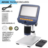 Andonstar USB Digital Microscope with screen for phone repair soldering tool bga smt jewelry appraisal biologic use kids gift