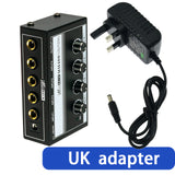 MH400 guitar Microphone ts 6.35 mm 1/4”jack 4 in to 1 Professional Ultra Low Noise Audio Sound Mixer Amplifier for Keyboards Mix