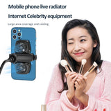 Universal K4A Double Fan Mobile Phone Cooling Fan Radiator Game Cooler Cell Phone Cool Heat Sink For IPhone/Samsung/Xiaomi