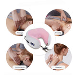 Multifunctional U-shaped pillow massage pillow Electric Neck Massager Portable Shoulder Cervical Massager Travel Home Car Relax
