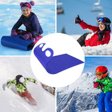 4Pcs Roll Up Snow Sled Lightweight Rolling Snow Sliders Flexible with Handles for Adults Winter Downhill Outdoors Skiing