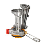 TOMSHOO 114g Super Light Canister Stove Ultralight Mini Camping Oven Stove Outdoor Picnic Portable Folding Stove Burners