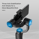 Gimbal 3 Axis USB Charging Video Record Support Universal Adjustable Direction Handheld Gimbal Smartphone Stabilizer Vlog