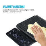 0.3g~3000g High Precision Digital Scale with Waterproof Surface Electronic Scale LED Display with Backlight Kitchen Scale