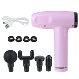 NEW USB Muscle Massage Gun Muscle Fascia Massager Exercising Muscle Pain Relief Massager Therapy Gun Profession With 4 Heads