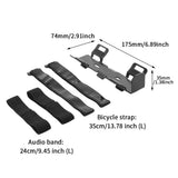 Bottle Holder Portable  Sticker Fixed Bicycle Speaker Mount Non Slip Iron Anti Shock Outdoor Sports Cycling Top Tube