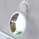 Practical Easy Install Stainless Steel Cosmetic Bath Mirror Free Punch Powerful Suction Cup Make Up 360 Rotation Detachable