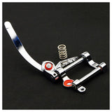 Guitar Vibrato Tailpiece Tremolo Flat Top Body Tremolo Unit Vibrato Bridge for Tele, SG, LP, ETC Electric Guitars(Silve
