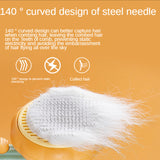 Pumpkin Pet Cat Comb Dog Hair Removal Selfcleaning Flea Comb for Cats Dog Grooming combs Tangled Hair Clean Brush Pet Supplies