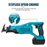 Portable Multifunctional Reciprocating Saws Outdoor Saber Saws Electric Power Tools for Cutting Metal Wood PVC Plastics