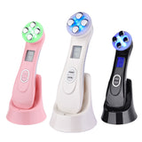 Electric Facial LED Photon Light Therapy Beauty Machine 5 in 1 EMS&amp;RF Radio Frequency Led Brightening Skin Tightening Device
