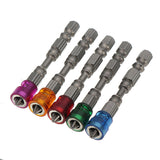 5Pcs S2 Alloy PH2 Phillips Single Head Magnetic Screwdriver Bits Anti-Slip 1/4 Inch Hex Shank Drywall Electric Screwdriver Set