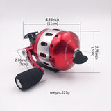 Fishing Reels for Slingshot Shooting Speed Ratio 3.6:1 BL35 Fishing Wheel Fish Dart Closed Metal Coil Outdoor Hunting
