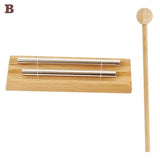 Wooden Percussion Instrument Chime Bell Mallet Knocking For Prayer Yoga Storage Bag Meditation Chime Energies Healing