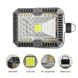 1pcs Outdoor Portable Lantern Solar COB LED Light 3 Modes USB Rechargeable Hanging Night Lamp For Hiking Camping Tent Fishing