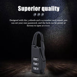 Security 3 Combination Travel zinc alloy Suitcase Luggage Bag Jewelry Boxes Tool Chests Code Lock Zipper Padlock