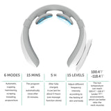Neck Massager Intellignet Therapy Instrument Relief Neck Soreness 3 Mode 15 Intensity Adjustment Relieving Neck Painess Massager