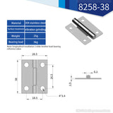Door Connector Accessories Durable Furniture Home 4/6 Mounting Holes Stainless Steel Hinges Window Cabinet Jewelry Box