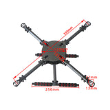 LJI X4 PRO Upgraded 400 / 450 / 500 / 550mm Wheelbase Carbon Fiber 4-Axle Frame Support 2212/2216 Motor for RC Quadcopter Drone