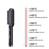 2 in 1 Hot Comb Electric Professional Hair Straightener Tourmaline Ceramic Hair Hot Heating Comb For Hair Styler Tool