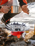 1pcs Windproof Stove Lotus Long Tube Camping Energy-saving Safe Hot Pot Boiler Outdoor Picnic Supplies