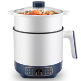 220V 1.7L Mini Electric Rice Cooker Non-Stick Hot Pot Portable Multi Cooker 2 Layers Electric Frying Machine