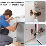 10Pcs Hinge Repair Plate For Cabinet Furniture Drawer Stainless Steel Door Panels Table Base Hinge Cup Repair Board