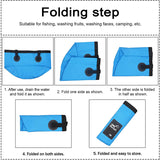 12L 20L Portable Bucket Fishing Folding Bucket Waterproof Water Storage Bag Waterproof Water Bag Bucket Outdoor Water Container