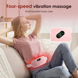 Wireless Abdominal Heating Massager Pad Relieve Menstrual Pain Warm Lady Uterus Belt Hot Compress Waist Back Vibrating Artifact