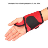 Heated Hand Wrist Brace Wrap Relief Pain 6 Massage Modes 3 Levels Temperature Heating Wrist Brace for Home Office Wrist Brace