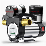 ZM-007 Portable Single-Turn High-Flow Oil Suction Pump Stainless Steel Diesel/Kerosene Self-Priming Oil Pump 12/24/220V Oil Pum