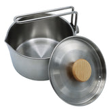 Outdoor Camping Cookware Stainless Steel Kettle Pot Teapot Picnic Trekking Travel Hiking Camping Cooking Equipment