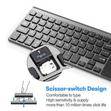 Thin 2.4Ghz Usb Wireless Mini Keyboard With Number Touchpad Numeric Keypad For Tablet Desktop Laptop Pc