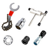 Bicycle Repair Maintenance Tool Kit MTB Bike Chain Flywheel Crank Remover Wrench Outdoor Bycycle Bike Accessaries Supplies Parts