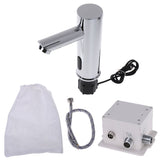 Bathroom Automatic Infrared Sensor Sink Faucet Touchless Basin Water Tap Deck Mounted
