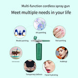 USB Airbrush Kit Nano Airbrush Compressor Handheld Airbrush Gun for Crafts Makeup Tattoo Painting High Pressure Oxygen Injector
