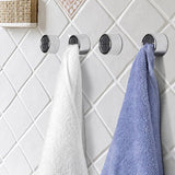 Self Adhesive Towel Holder Wall Mount Wash Cloth Rack Storage Hook for Bathroom