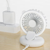Necklace Fan Mini Bladeless Handheld Fan Portable USB Rechargeable Personal Neck Fan Mobile Phone Lens Selfie Lamp Clip Fan